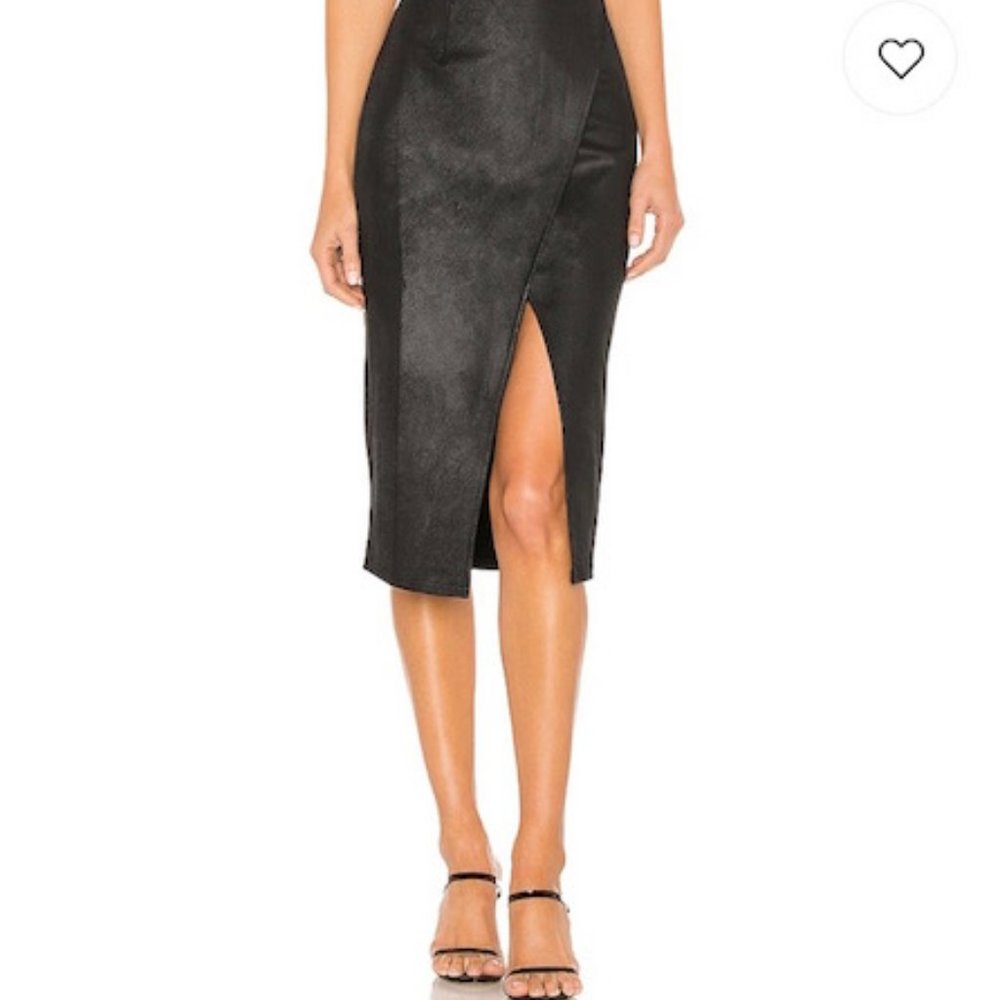 Free People Vegan Pencil Skirt with Slit